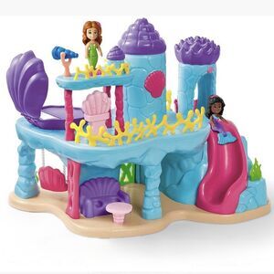 Under the Sea Mermaid Palace Playset By Lakeshore Learning w/ 2 Mermaids (Bx X)
